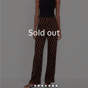 Old Navy Brown Wide Leg Pants with Retro Design